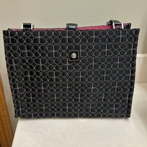 Kate Spade purse saffron quilted Noel style